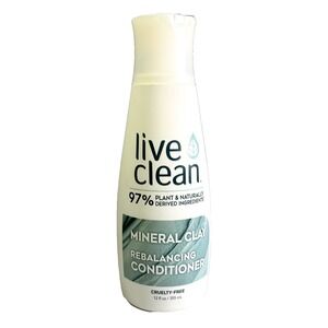 Live Clean Mineral Clay‎ Rebalancing Conditioner 97% Plant Derived 12oz